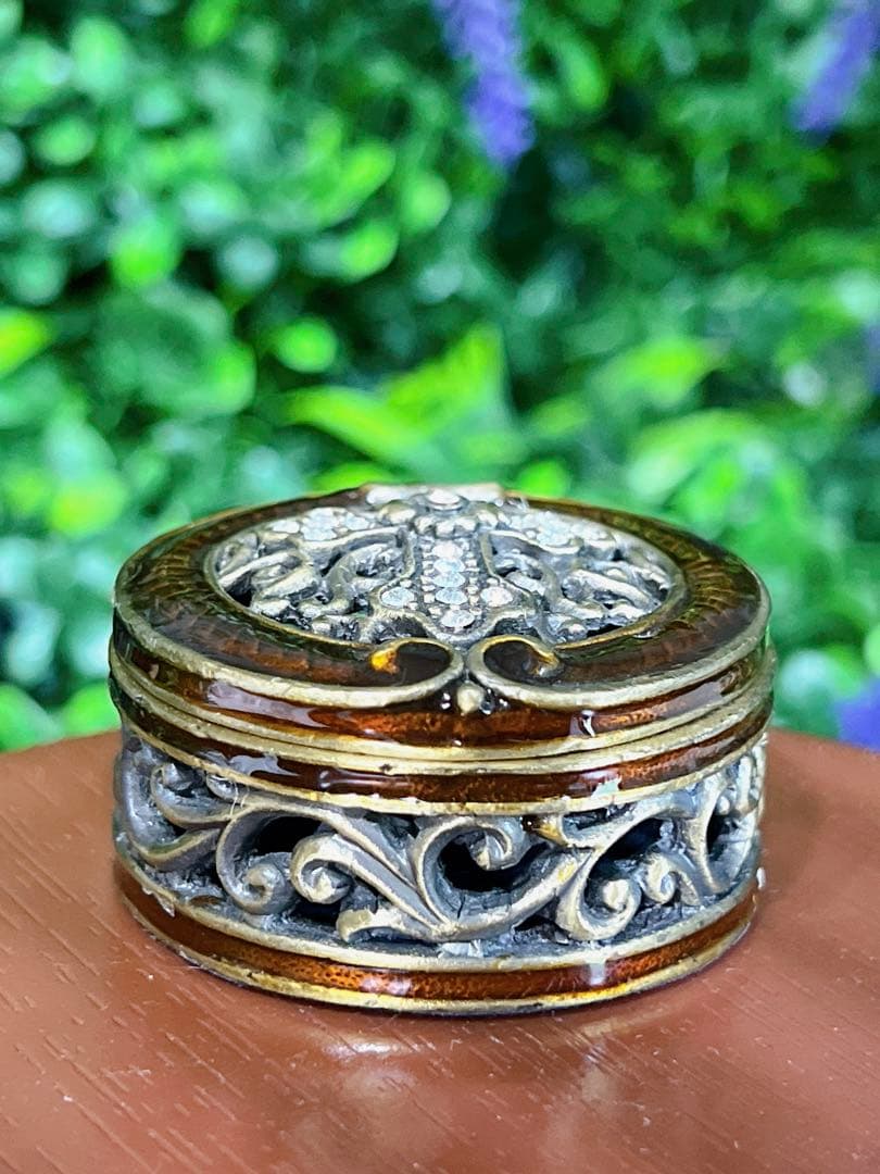 アンティーク　小物入れ　十字架　クロス　宝石箱　ケース　キリスト