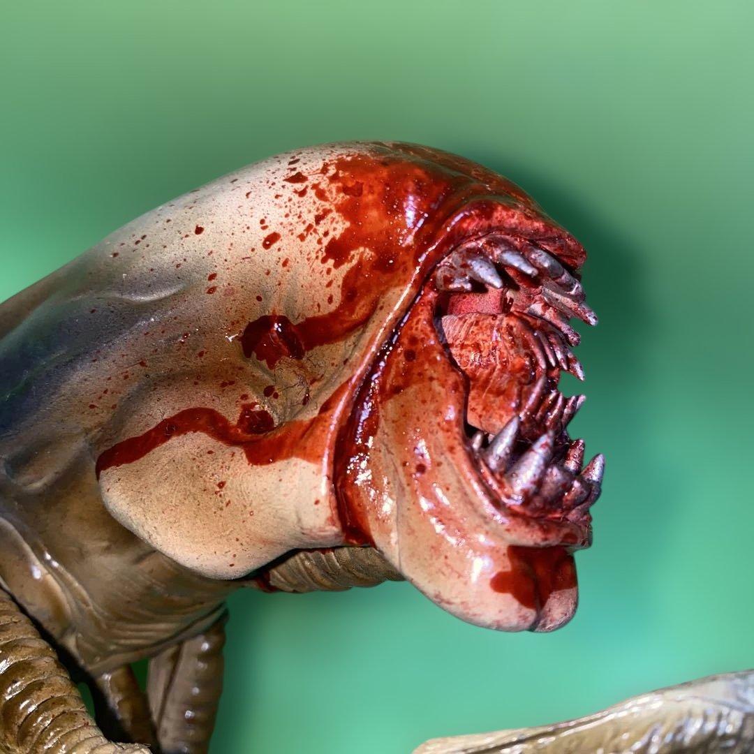 エイリアン★ソフビ★ガレージキット★クイーンチェストバスター★ALIEN★完成品