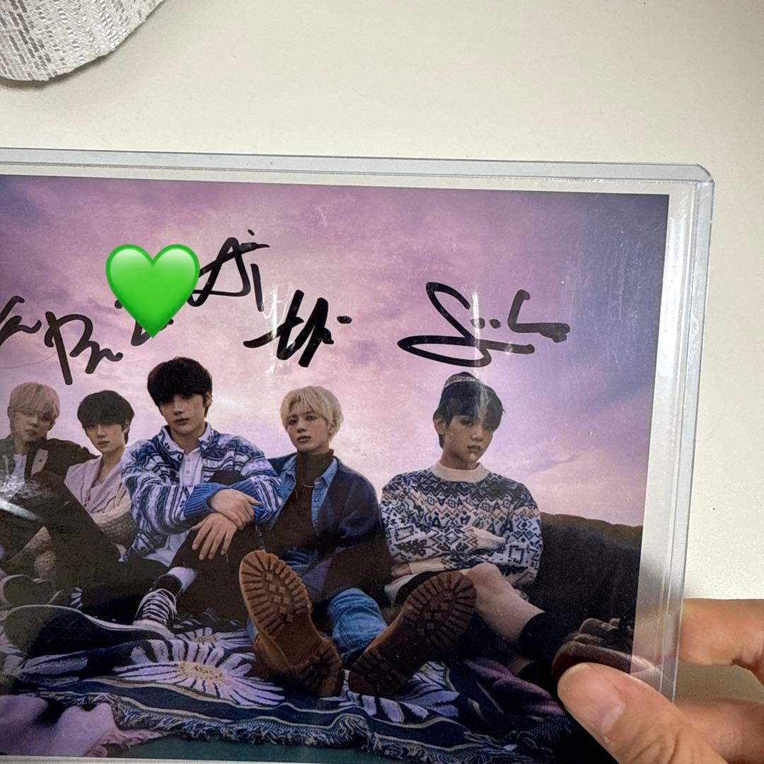 TXT 直筆サイン LINEMUSIC 当選 force ヨンジュン スビン
