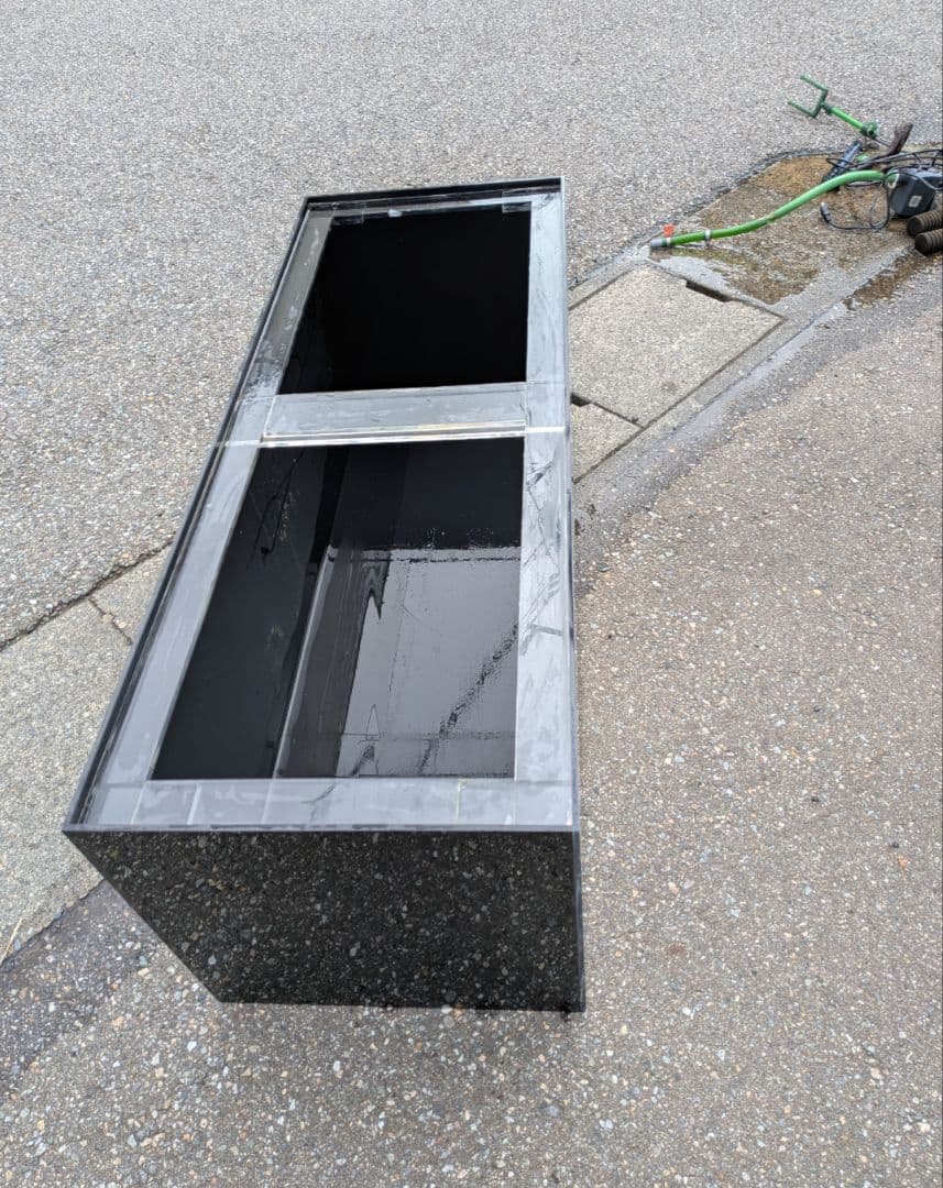 綺麗な1200×450×450　4面ブラックアクリル水槽 フルセットです！！