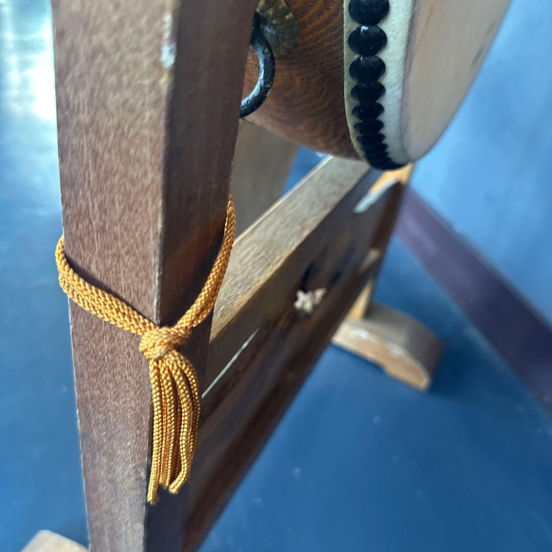 瞬間的お値下げ❗️ヴィンテージ　和太鼓 スタンド付き 直径約30cm