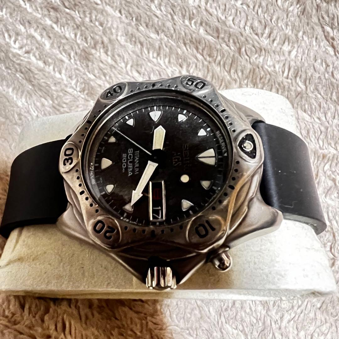 ビンテージ品美品稼働　スキューバ　クォーツダイバー