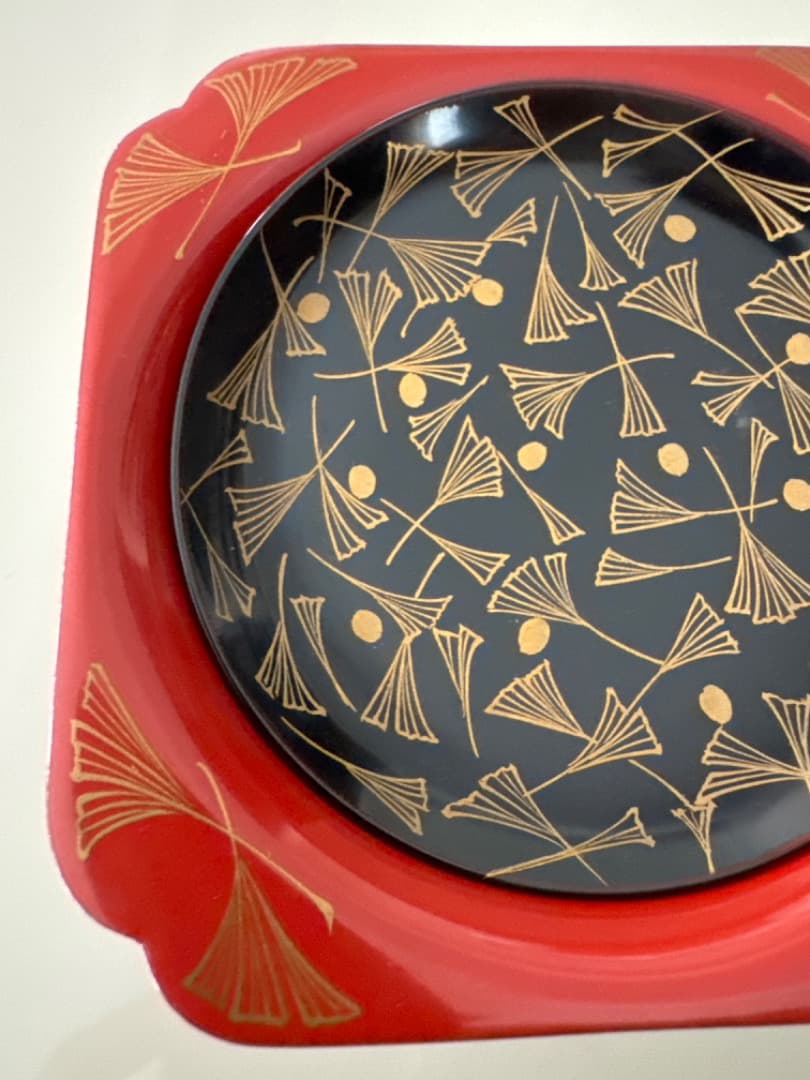 十客セット⭐️美品☆銀杏紋様蒔絵椀 祝膳用の金蒔絵の漆器 10客組 骨董 美術品