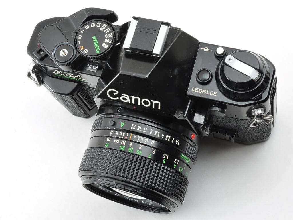 キヤノン AE-1 PROGRAM ブラック N FD 50mm f1.4 動確