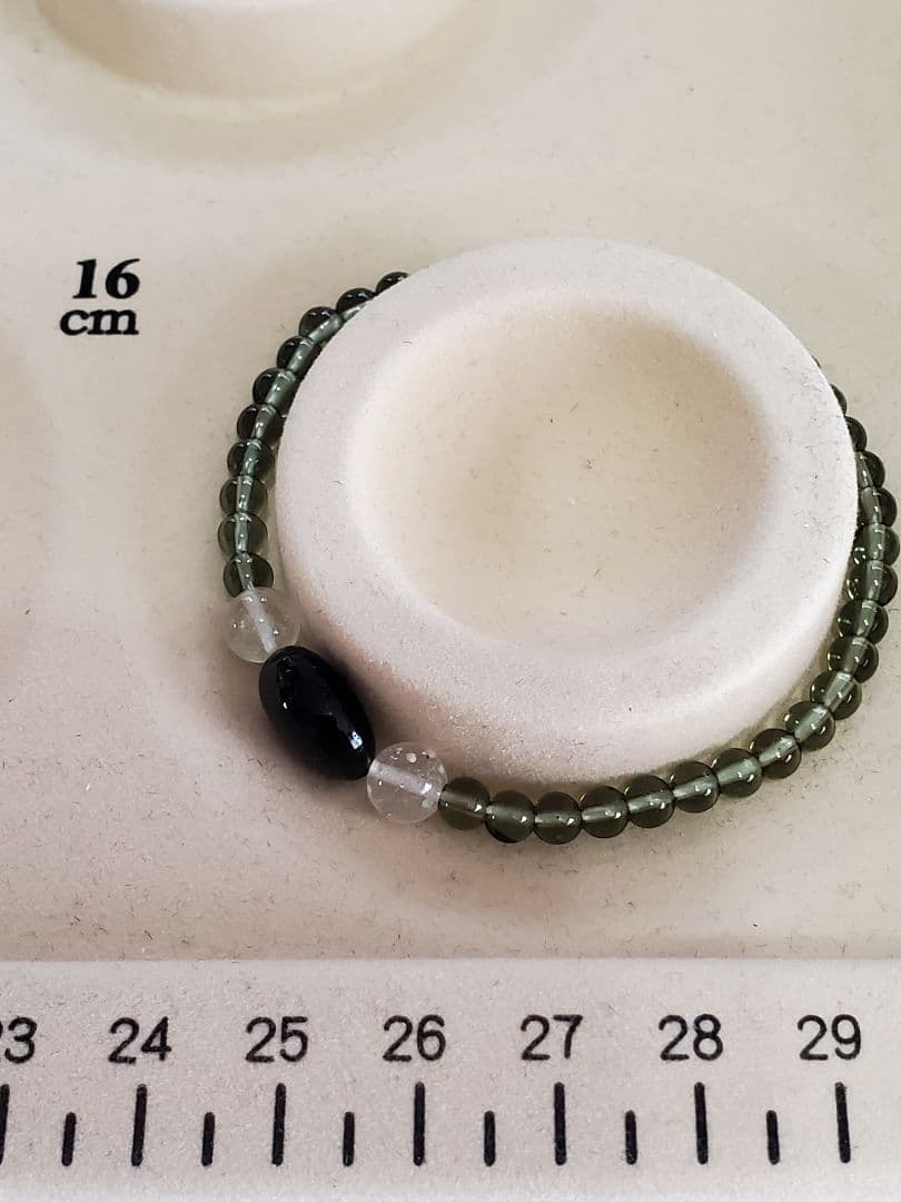 ★値下げ中★モルダバイト&リビアングラス ブレスレット