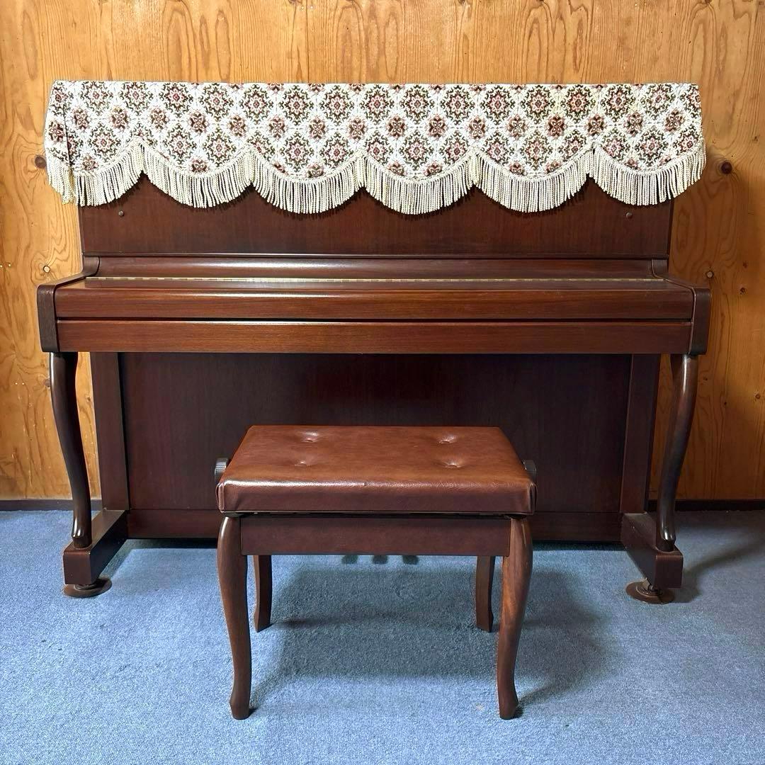 ヤマハ アップライトピアノ 木目 ブラウン 付属品付き