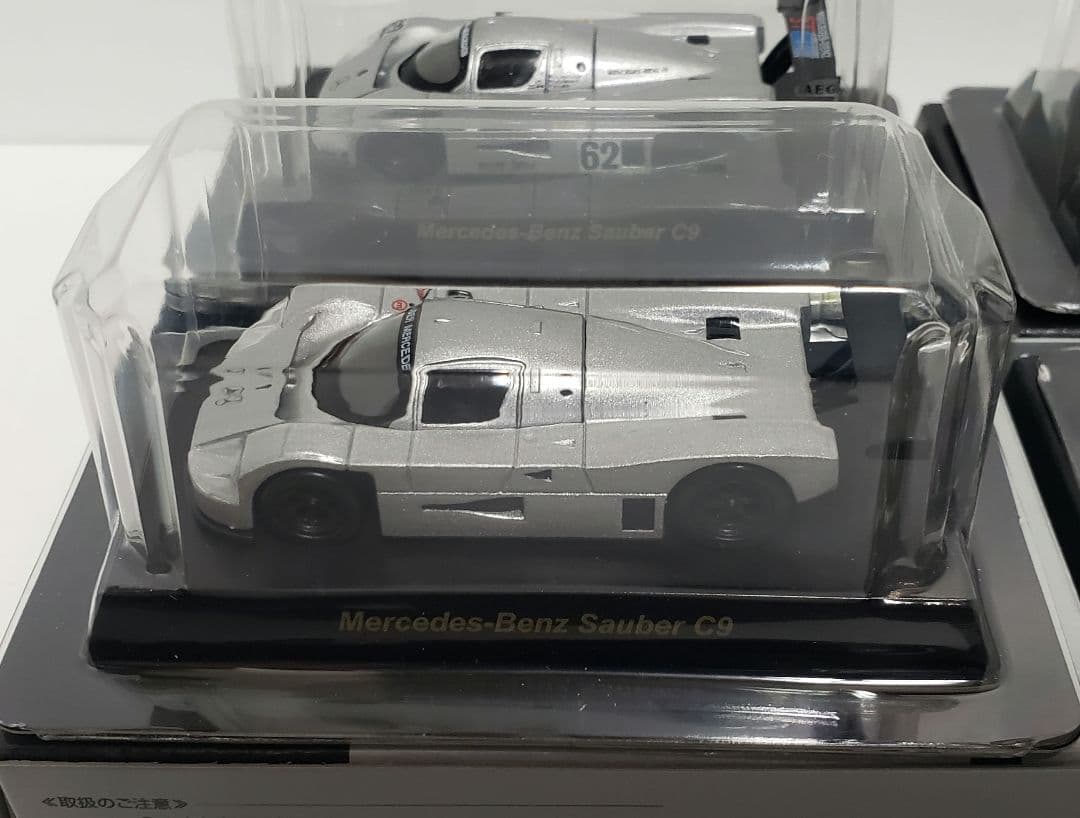 ⑪京商 1/64 サークルKサンクス メルセデス ザウバーC9ミニカー4台セット