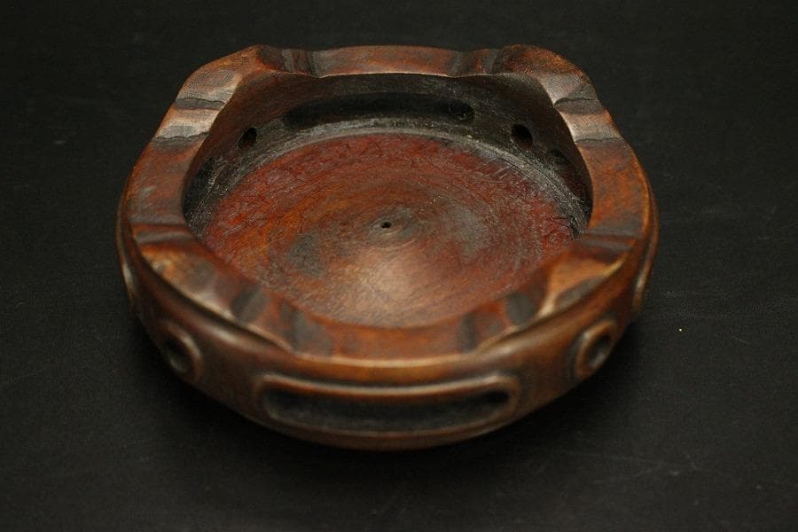 中国美術 緑釉 纏枝蓮花貼 三耳 壷 台付(A890)