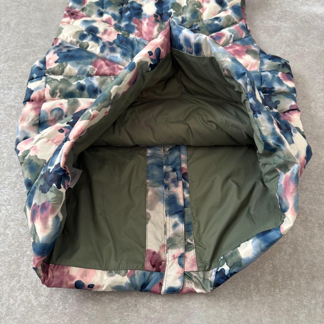 美品 RLX RALPH LAUREN ポロ ゴルフ 中綿ベスト 総柄 水彩