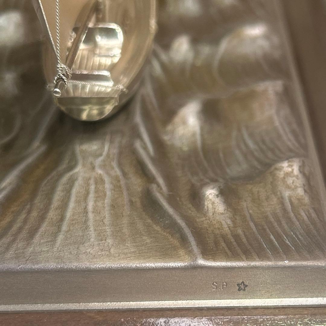 5795関武比古作 銀細工 ヨット 帆船 2隻 TAKEHIKO SILVER