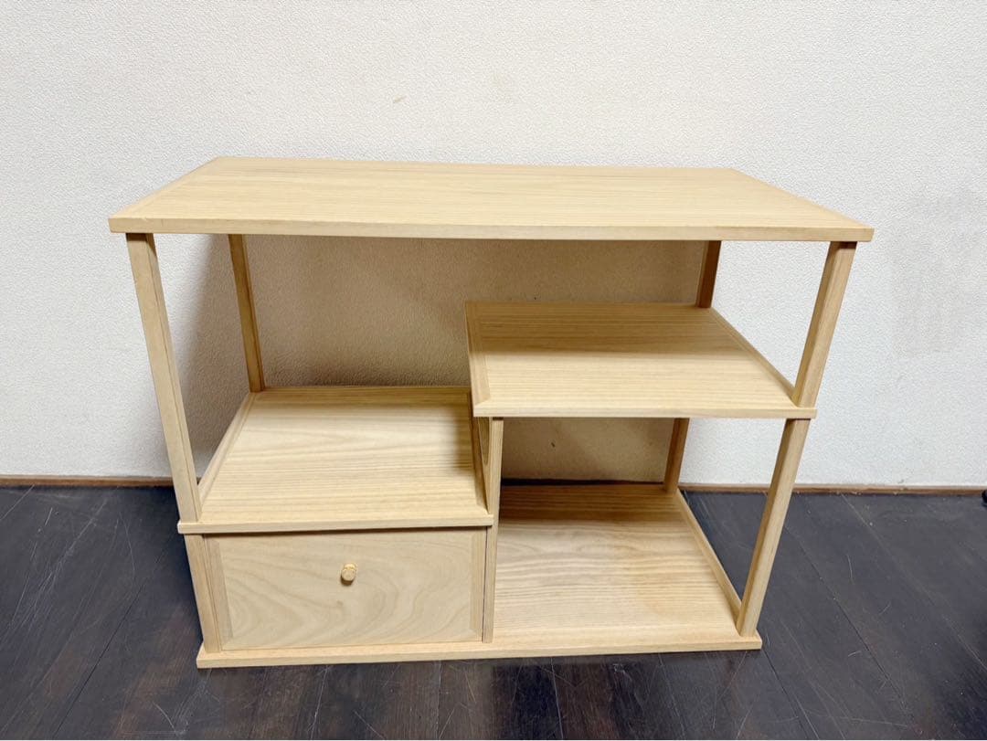 茶道具 桐木地 袋棚 利休袋棚 志野棚 組立式 炉用 煎茶道具 大棚 紙箱