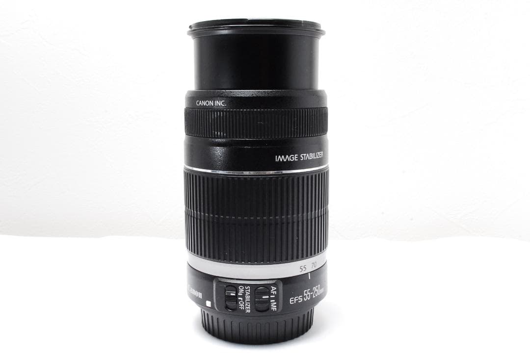 お手軽✨キャノン EF-S 55-250mm IS 手ブレ補正 望遠レンズ