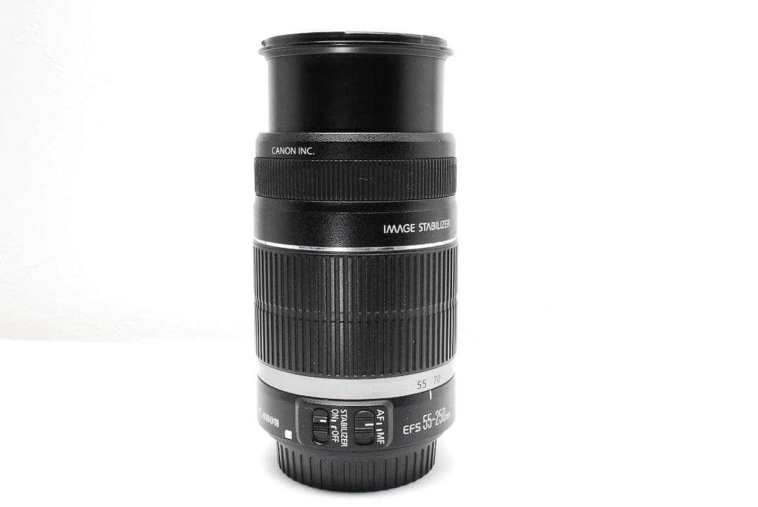 お手軽✨キャノン EF-S 55-250mm IS 手ブレ補正 望遠レンズ