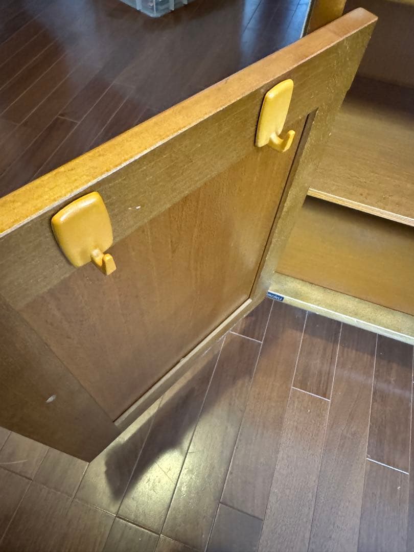 オールドカリモク　電話台　FAX台　キャビネット　レトロ　送料込み匿名発送