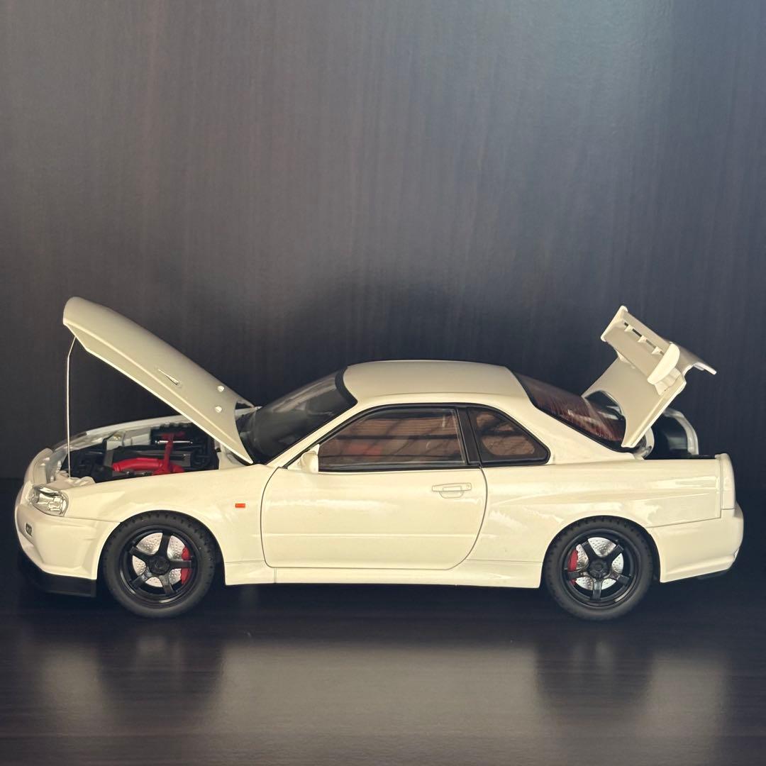 ダイキャスト　大迫力　日産　スカイライン　GT-R R34 1/18 模型