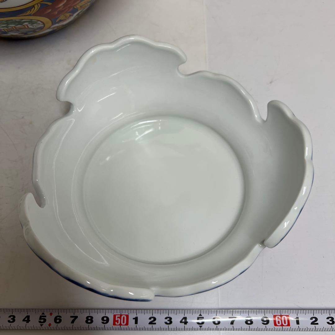 藤井朱明作　古伊万里風金彩風飾壷　共箱　高さ約46㎝　東Y8-0108②トコヒ