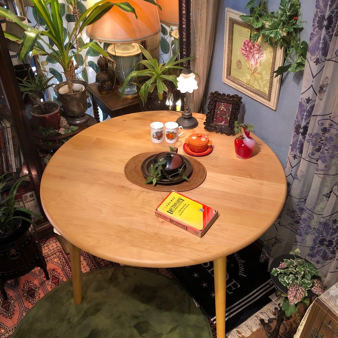 ￼sale 美品　アルダーソリッド　ラウンドテーブル　115 丸テーブル