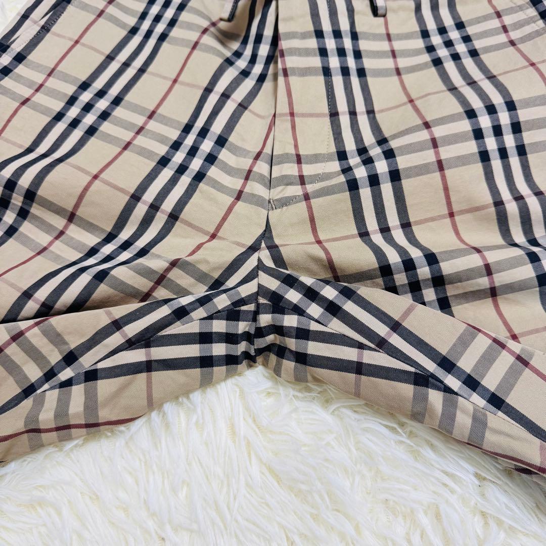【美品】バーバリー ブラック レーベル ノバチェック柄 パンツ コットン100%