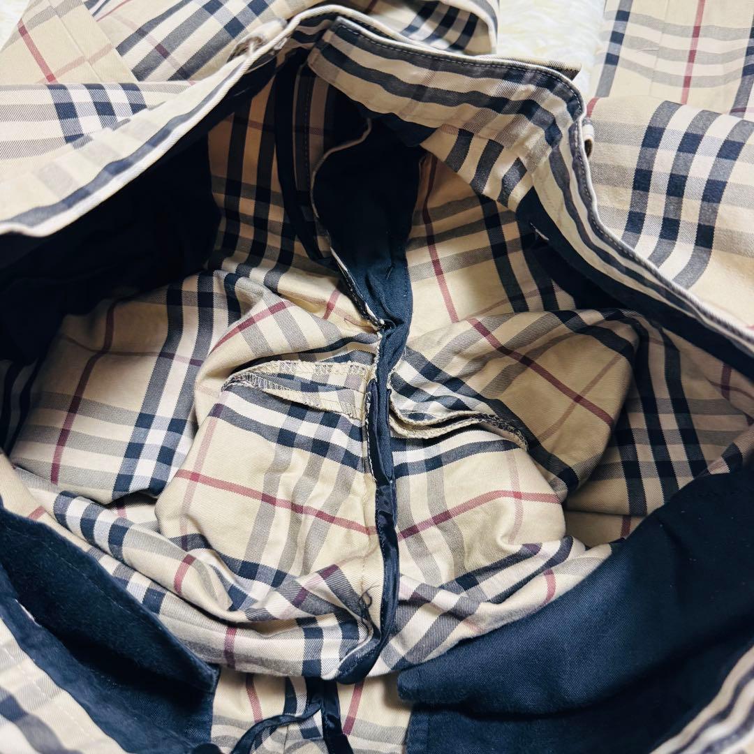 【美品】バーバリー ブラック レーベル ノバチェック柄 パンツ コットン100%