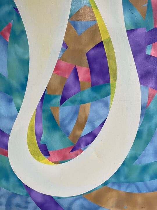 油絵　現代アート  愛Ⅲ  作者 あんどうまさひろ 油彩画