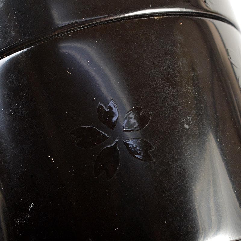 茶道具　加賀蒔絵　塗師　峯清作　花文棗　共箱　V　6182