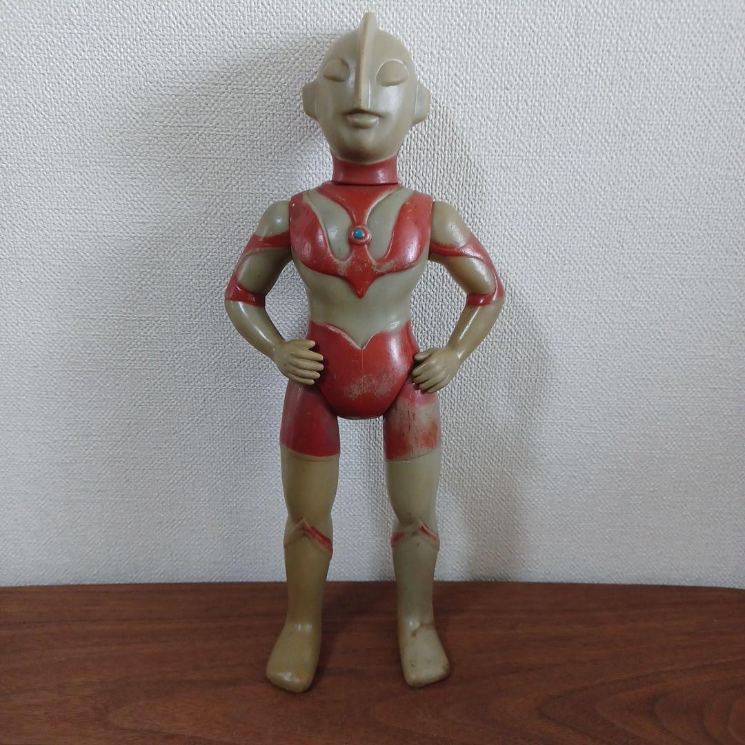 当時もの　希少ブルマァク製　285㎜「ウルトラマン」ソフビフィギュア