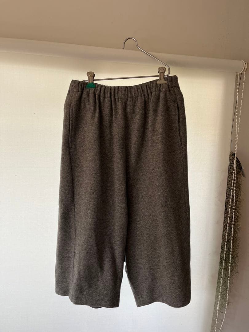 コムデギャルソンコムデギャルソン　グレー サルエルパンツ ゴムウエスト