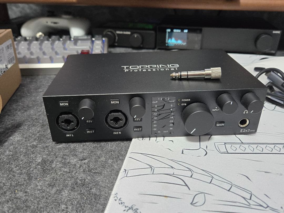 DTM・DAW topping e2x2 otg
