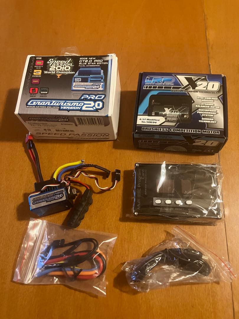 スピードパッション他 ブラシレスアンプ2個＆モーター5個セット
