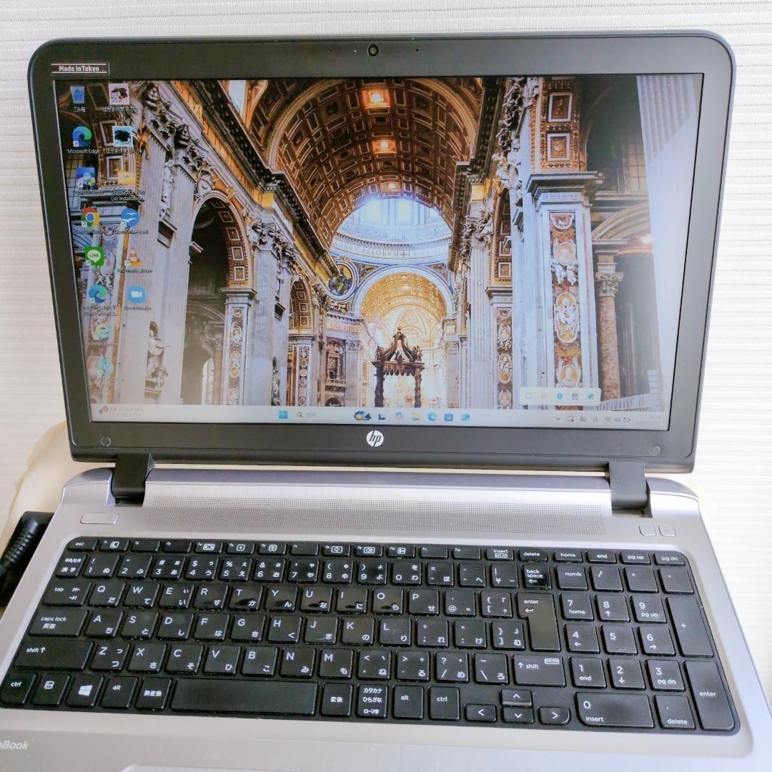 ハイスぺ HP ノートパソコン Windows11 i7 新品SSD カメラ