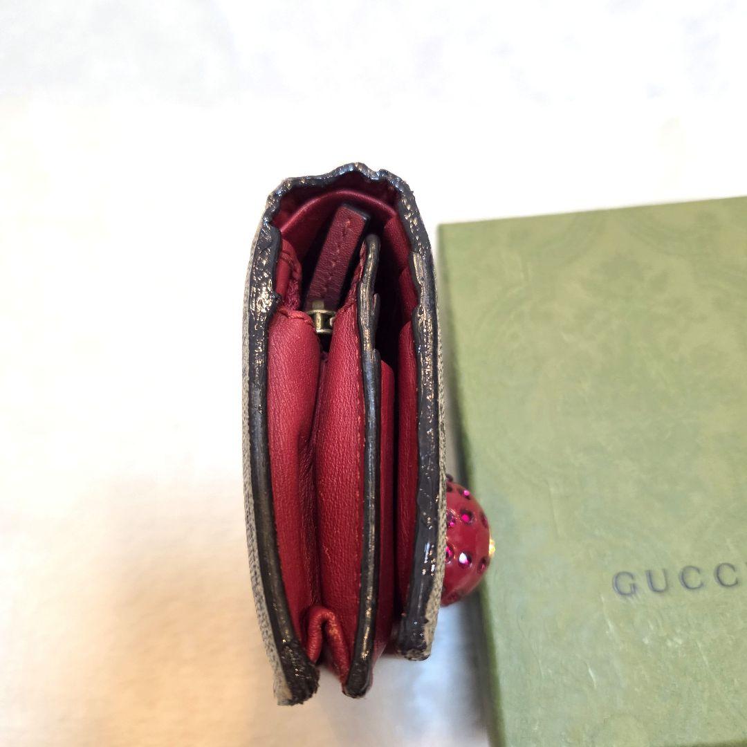 美品 GUCCI　さくらんぼ　GGスプリーム　レザー　チェリー