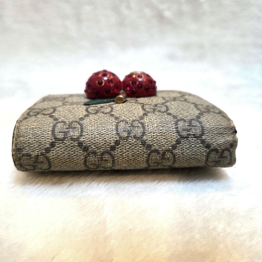 美品 GUCCI　さくらんぼ　GGスプリーム　レザー　チェリー