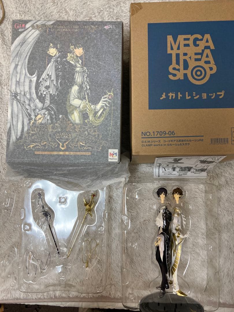 箱ありメガハウス　コードギアス　フィギュア ルルーシュ　スザク