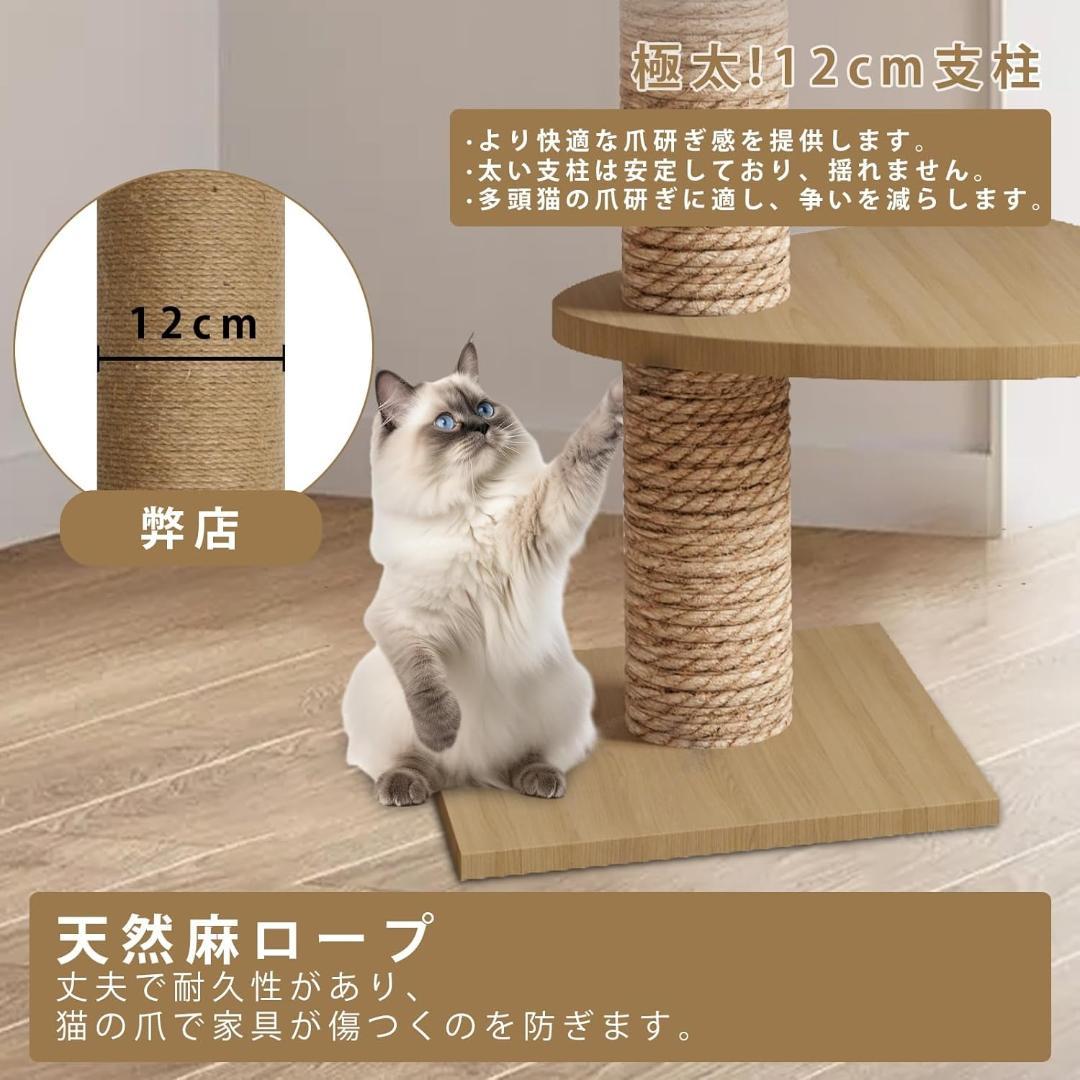 据え置き型キャットタワー 360°透明カプセル
