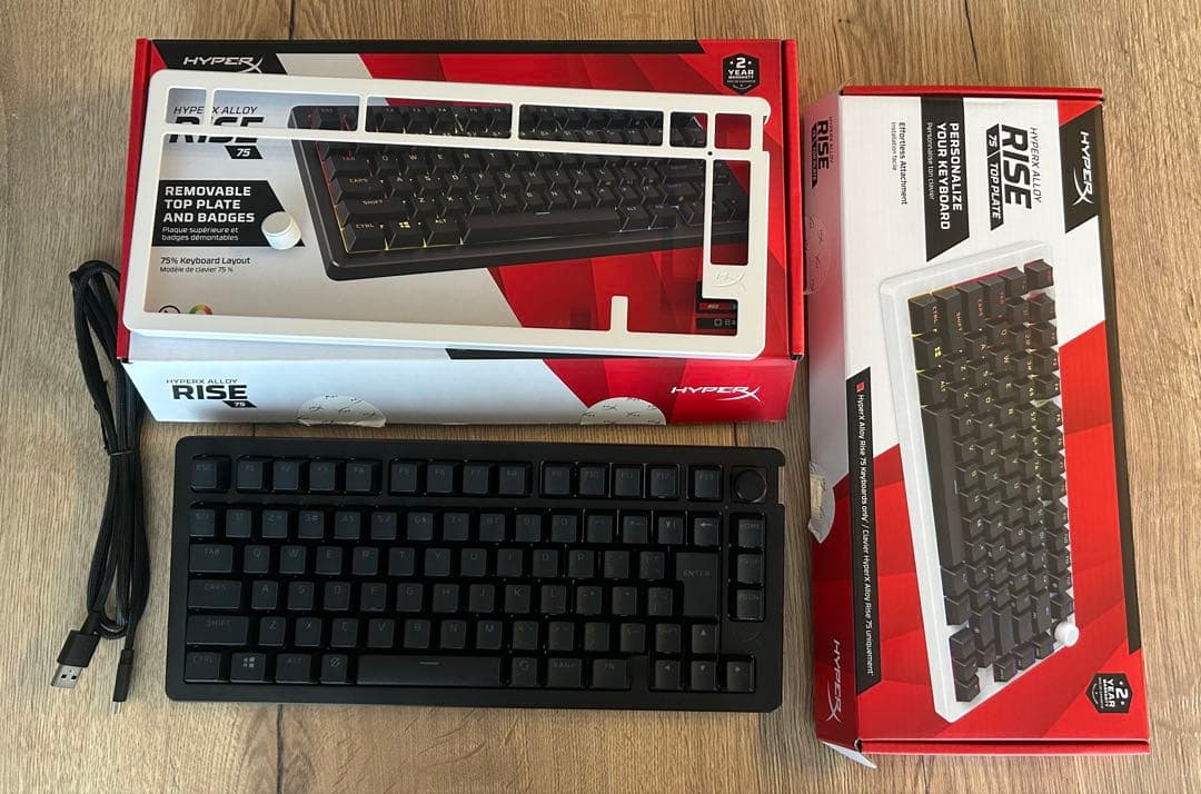 【値下不可】HyperX Alloy Rise 75 交換用トッププレート付き