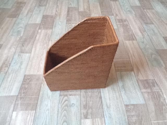 マガジンラック●無地●アタ●バリ島●1045.1●ブックケース●アジアン雑貨