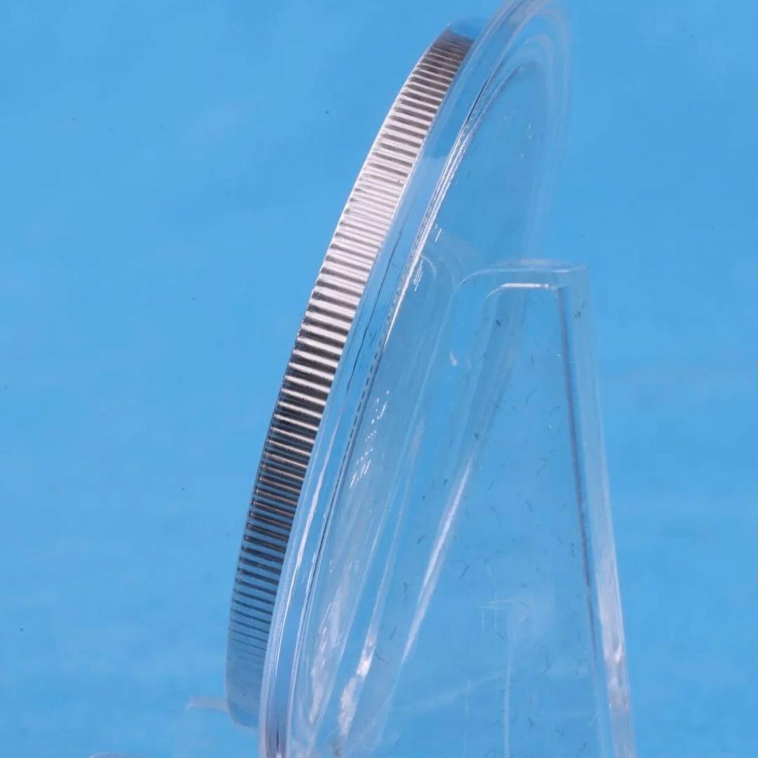 【世界100枚限定】 カナダ メイプルリーフ 銀貨 カラー マシーンスケルトン