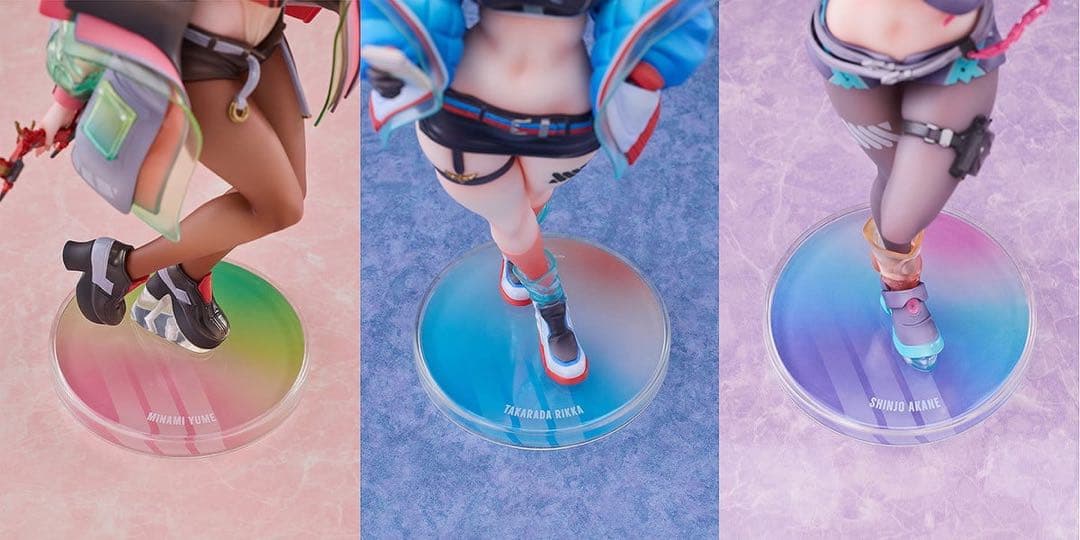 グリッドマン ユニバース　宝多六花　新条アカネ　南夢芽　フィギュア セット