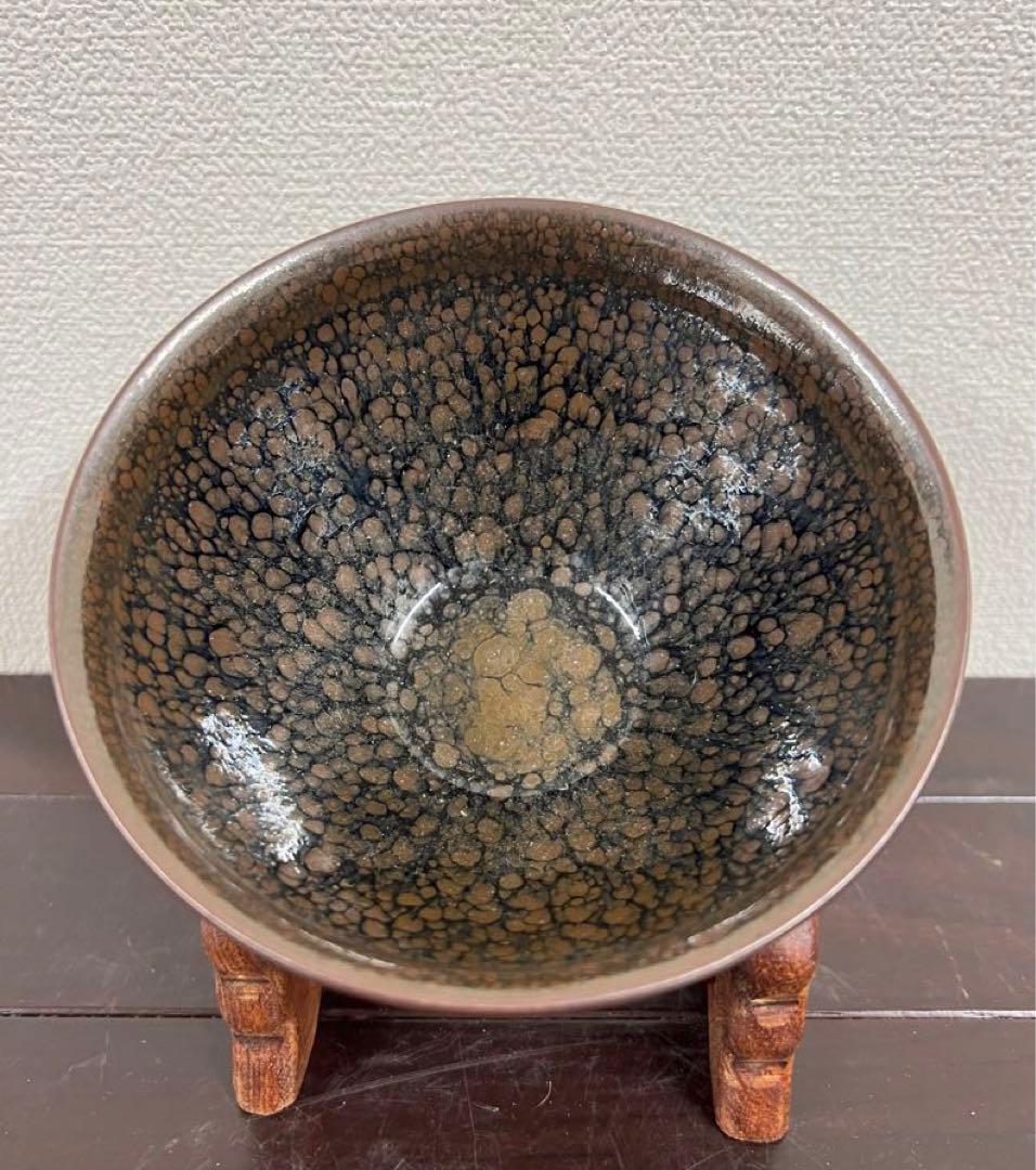 【稀少品】宋時代　天目茶碗 建盞 茶道具 BL2--6