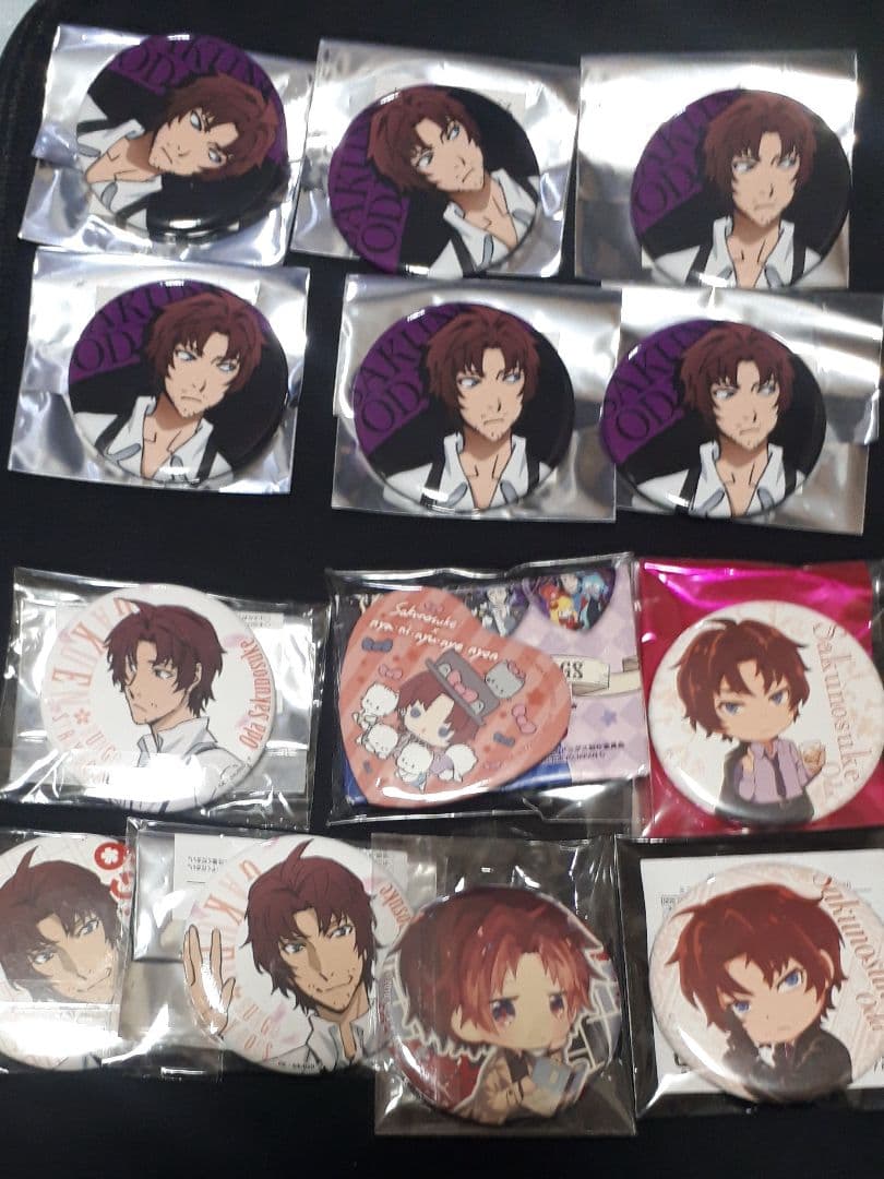 文豪ストレイドッグス　織田作之助　缶バッジ　アクリルスタンド　丸井　学スト