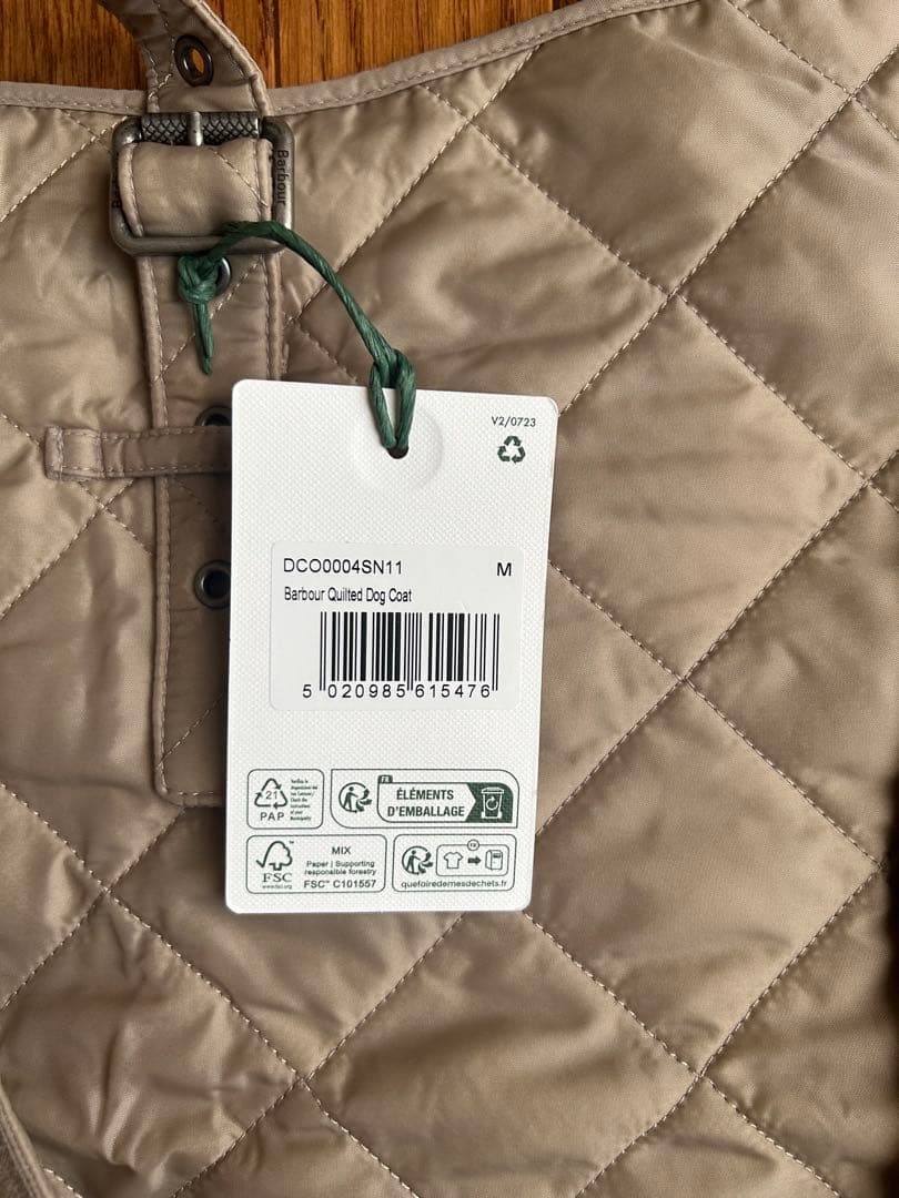 犬服・アクセサリー Barbour guilted dog coat
