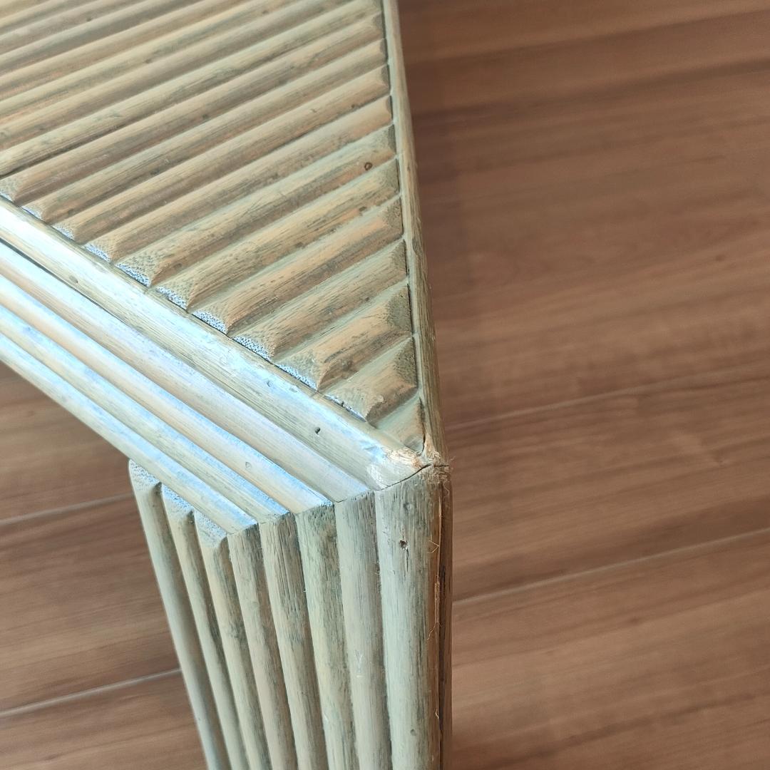 カサブランカ　ローテーブル　ラタン　コーヒーテーブル