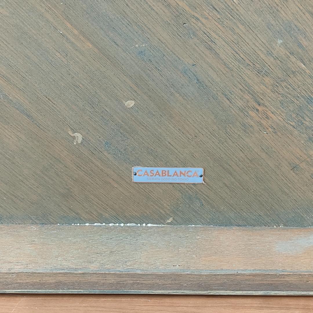 カサブランカ　ローテーブル　ラタン　コーヒーテーブル