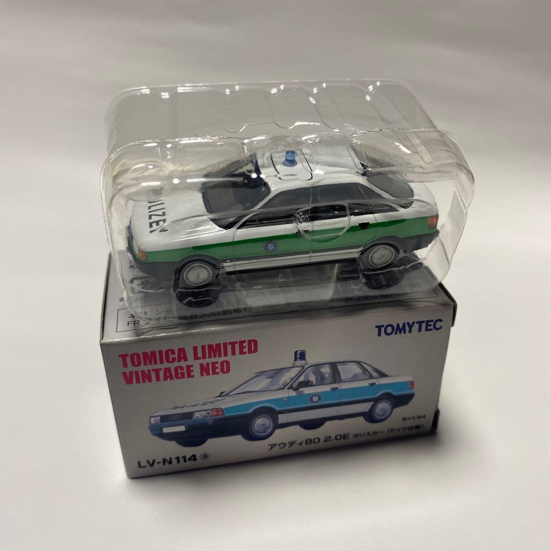 トミカリミテッドヴィンテージネオ　アウディ80 2.0E ポリスカー