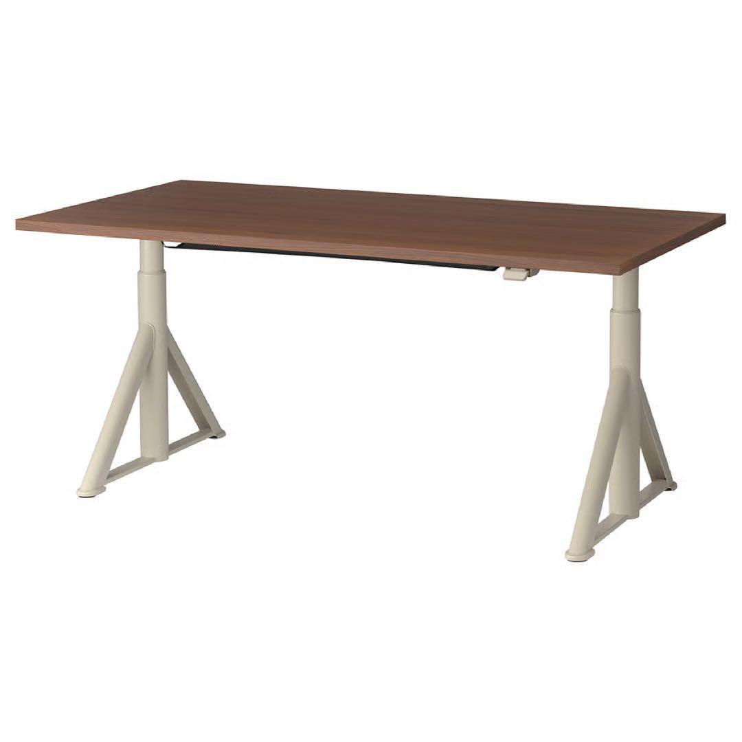 IKEA,イドーセン,昇降式デスク,160×80cm,色→DG+B