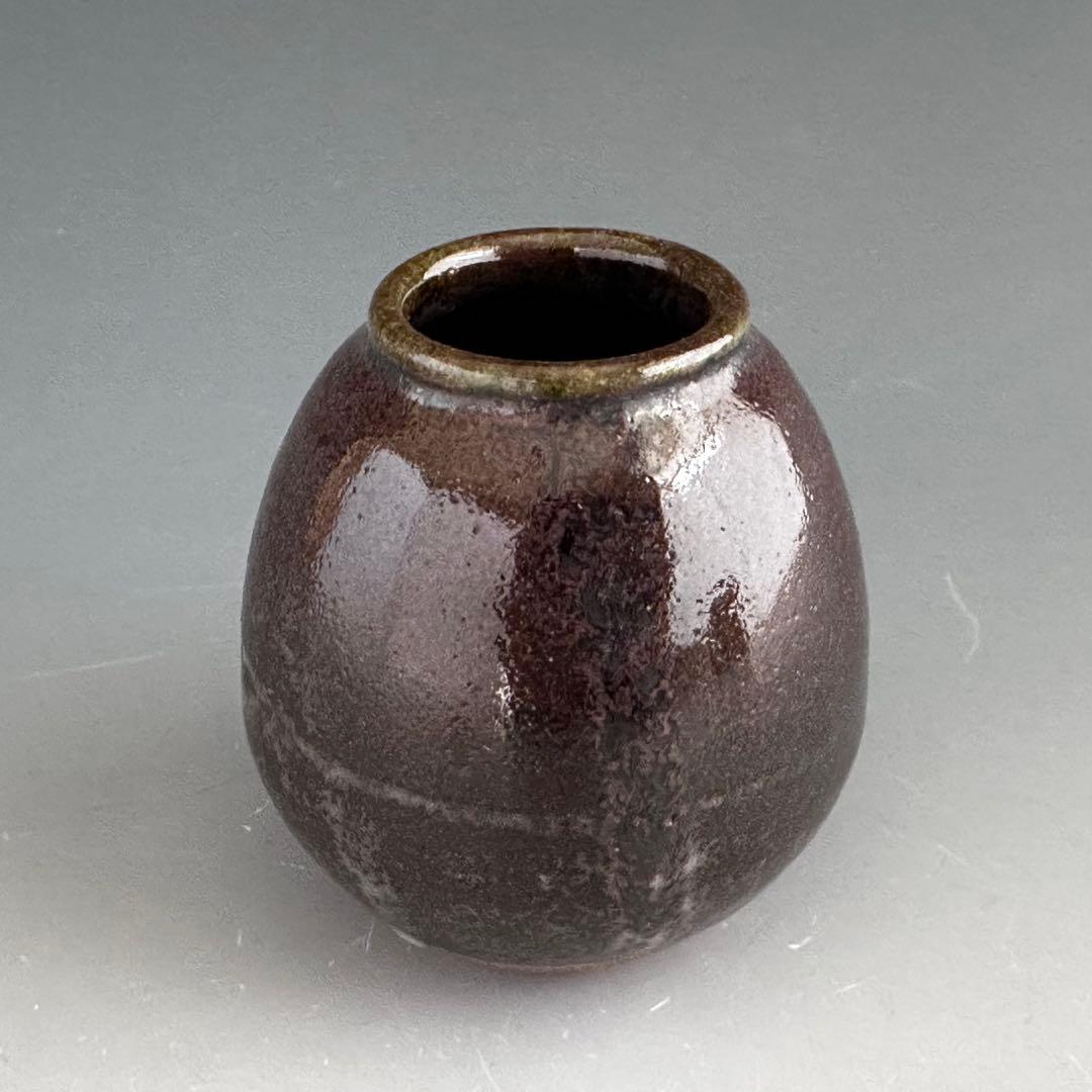 茶道具　茄子茶入　濃茶器　廣州窯　趙小守　共箱　茶会　唐物　稽古　点前