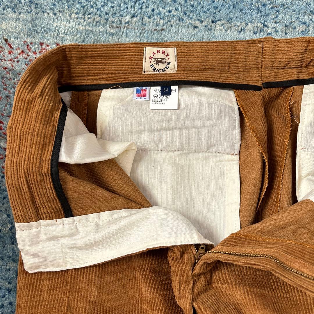 バリーブリッケン コーデュロイパンツ w34 MADE I N USA