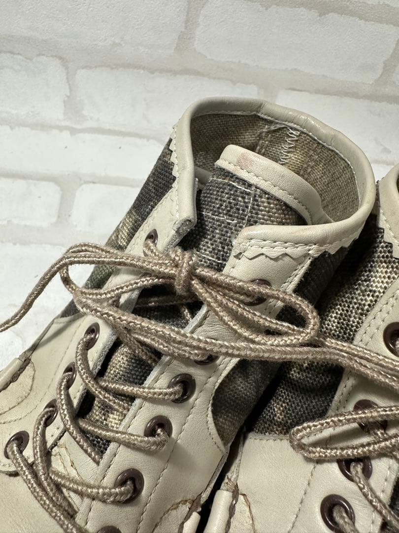 ラッセルモカシン　モカシンブーツ　珍しいリアルツリー生地とのコンビ