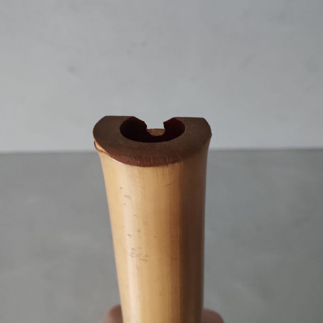 無銘　尺八　竹製中継無　一尺六寸官　48.5cm