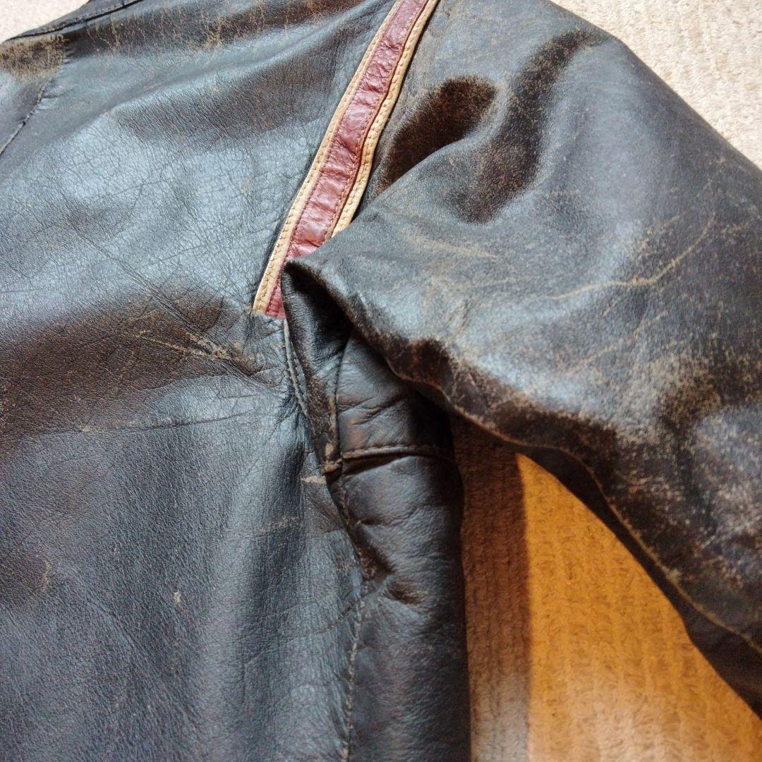 T*t様 20年前古着購入　HONDA シングルライダースジャケット ブラック/